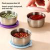 Stainless Steel Food Containers With Leakproof Lids - Dishwasher Safe Salad Dressing Cups For Meal Prep Bento & Picnic