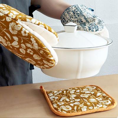 Verbrühungshemmende Mikrowellenhandschuhe, Wärmeisolierung, verdickte Ofenhandschuhe, Topfgriff, Backzubehör, Topfhut, Küche