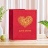 6 Inch 100 Pockets Photo Album Gold Stamped Insert Pocket Design Photo Storage Album Leather Surface Laminated Compatible