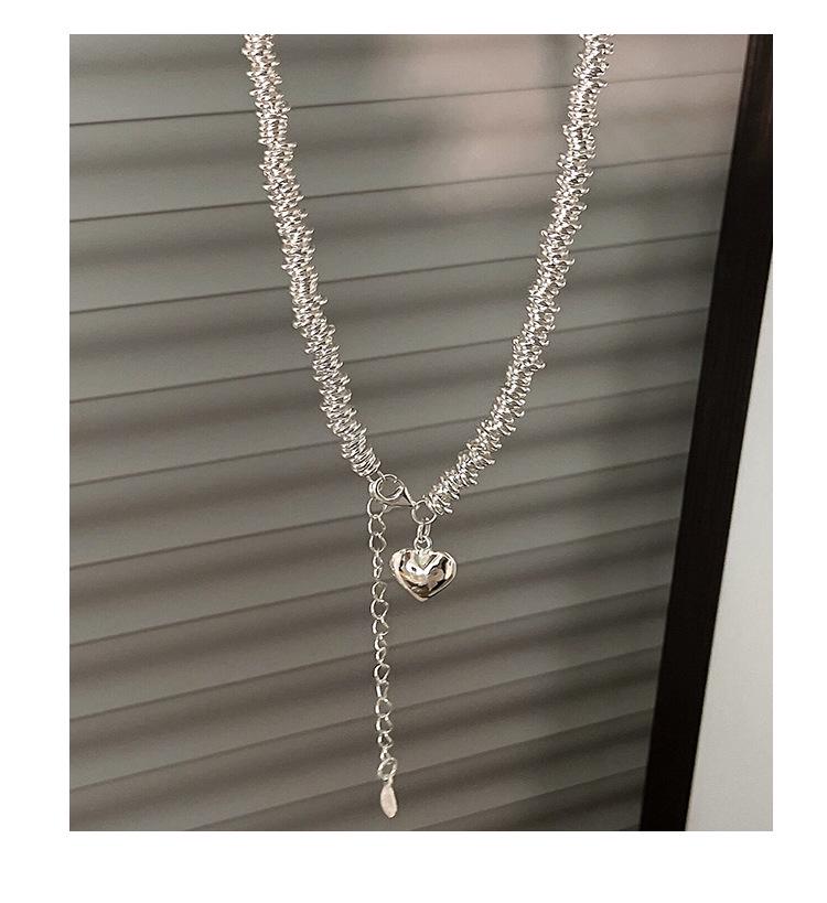 Yinruitai 925 Sterling Silver Heart Necklace: Women's High-End 2022 Circle Clavicle Chain.