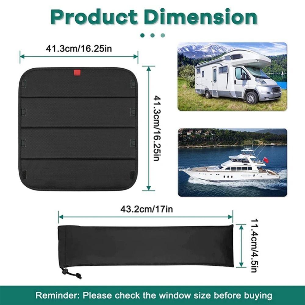 Reflective Blackout Window Shade Cover Waterproof RV Skylight Shade  Glass Sunroof