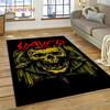 Tappeto Rock Slayer Heavy Metal Band 3D per Camera da Letto Soggiorno Casa Decorazione Divano, Gioco Bambini Grande Tappetino Decorativo Pavimento Regalo