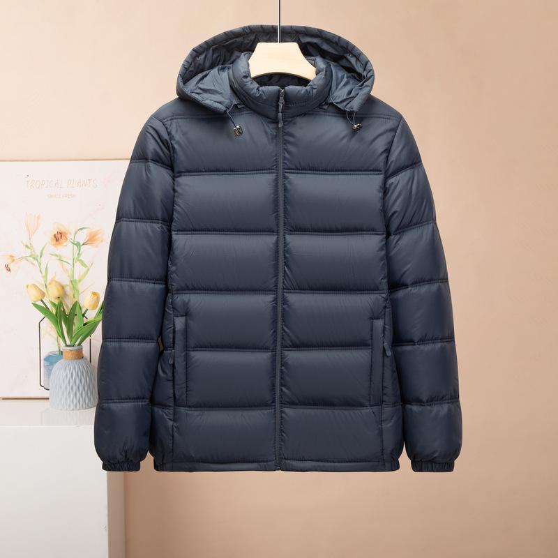 

Men s Cotton Coat Thickened Hooded Jacket In Autumn Winter Detachable Hat Jacket Short Jacket XXXL темно-синий