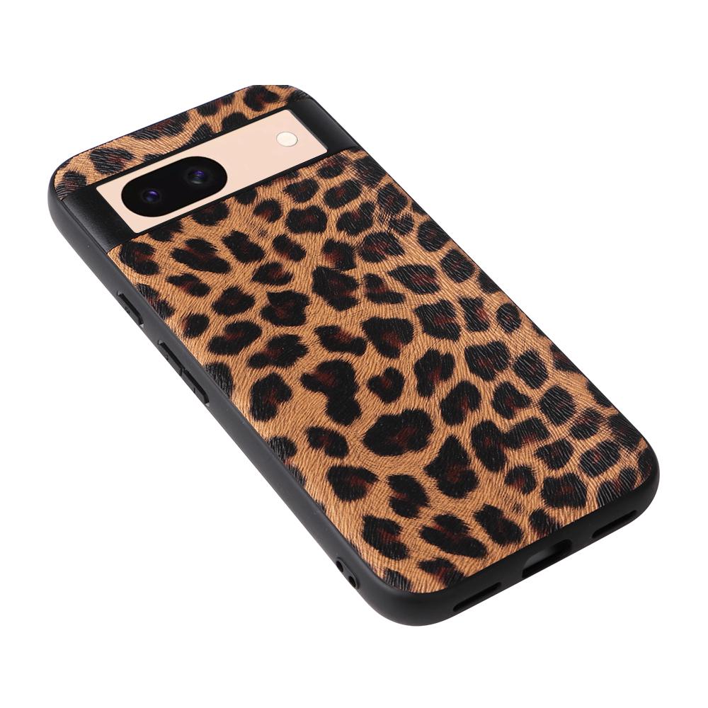 

For Google Pixel 8a Case PU Leather+TPU+PC Phone Back Cover Crocodile Texture