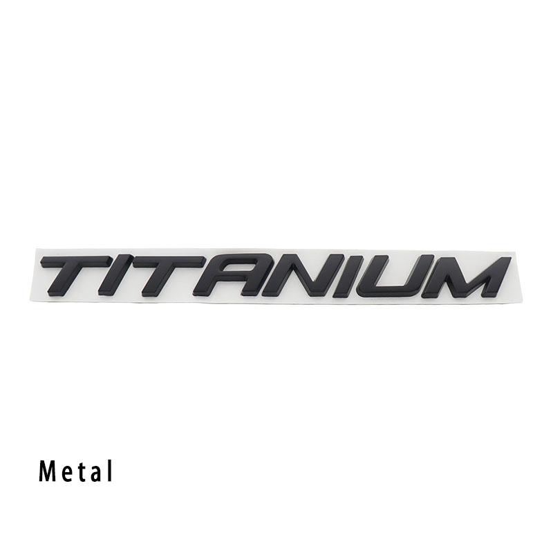 3D TITANIUM for Trunk Nameplate Decal Emblem Badge Sticker