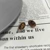 Maillard Retro Tiger Eye Luxury Stud Earrings - Fashionable and Versatile Niche Style