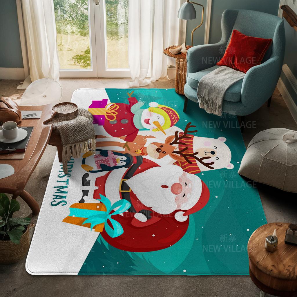 Koberec ke vchodu do domu Rohožka ke dveřím do domu Obývací pokoj Vana Koupelna Protiskluzové koberce s absorpcí vody vana Veselé Vánoce zima