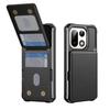 Applicable To Oneplus15 Mobile Phone Case, OnePlus 15 Back Cover Card Holder Anti-drop Protective Case Open Solid Color Case Up and Down