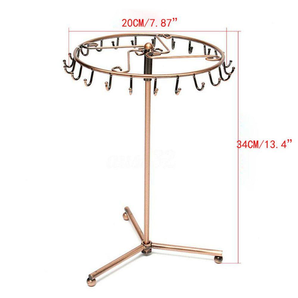 Rack Girls Women 23 Hooks Display Stand Jewelry Storage Rack Desktop Organizer Home Decoration