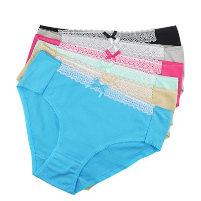 Plus Größe Frauen Höschen Baumwolle Mittlere Taille Damen Slips Sexy Bikini Dessous Unterwäsche Frauen 6 Stück