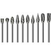 3x6mm Carbide Burrs Rotary Drill Die Grinder Carving Bit Double Cut Metal Grinding Abrasive Tools