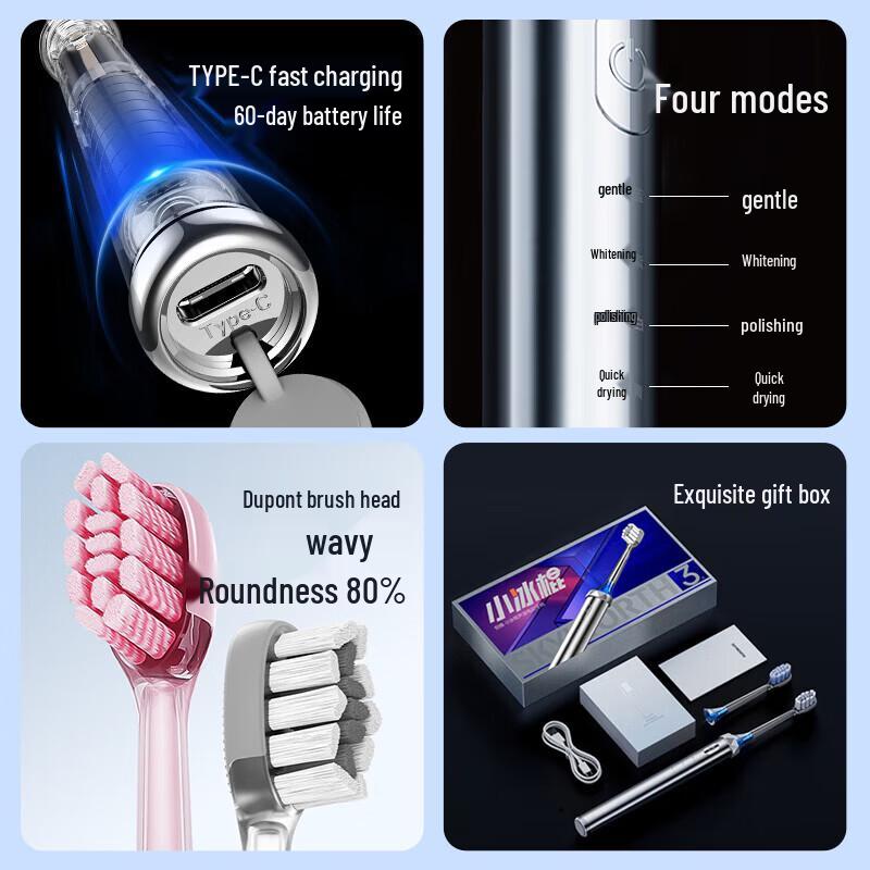 Skyworth BG31 Sonic Electric Toothbrush CN plug (adapter included)