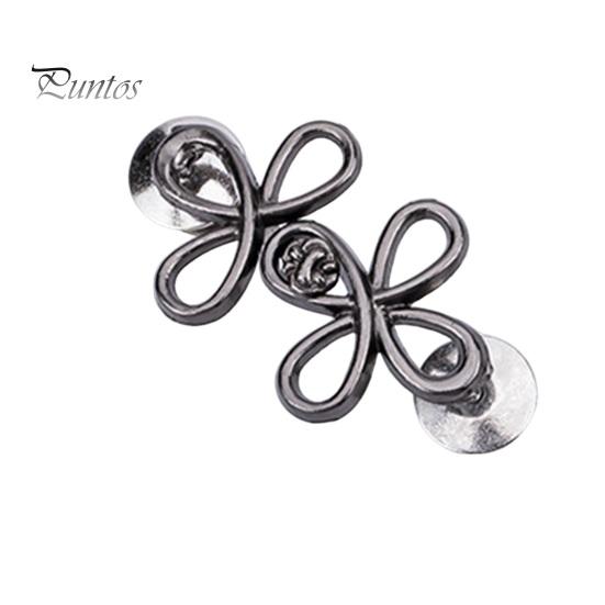 Metal Waist Buckle Six-Leaf Pants Tightener Button, Detachable Loose Jeans Button Pin, No Sewing Required Clothing Accessories Adjuster