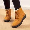 Snow Boots Women's New Winter Short Tube Piled Thickened Warm and Comfortable Large Cotton Shoes