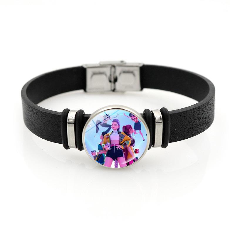 Demon Hunters Leather Bracelets Jewelry Versatile for Men and Women