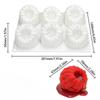 Premium Silicone Mold 6-Cavity Raspberry Mousse Cake Mold - Fruit Chocolate Dessert Silicone Baking Mold Decor Tool