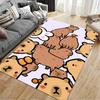 Cartoon Animal Pattern Carpet with Cute Bears and Rabbits Design Suitable for Use As an Anti-slip for Living Room Bedroom Sofas