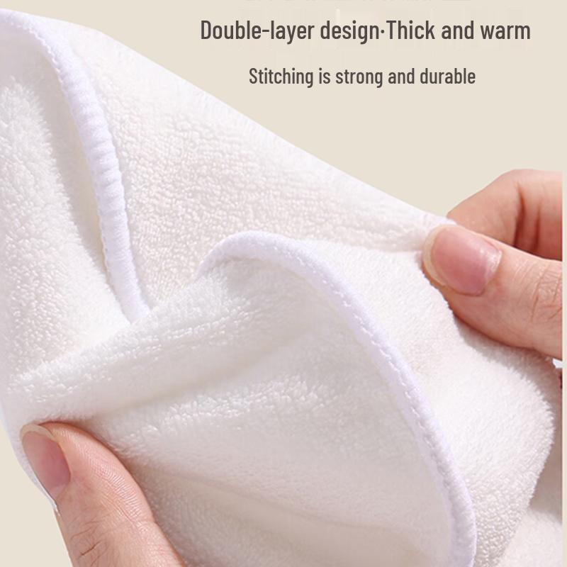 Thickened Pure Cotton Ear-Hanging Facial Towel for Hot & Cold Compress