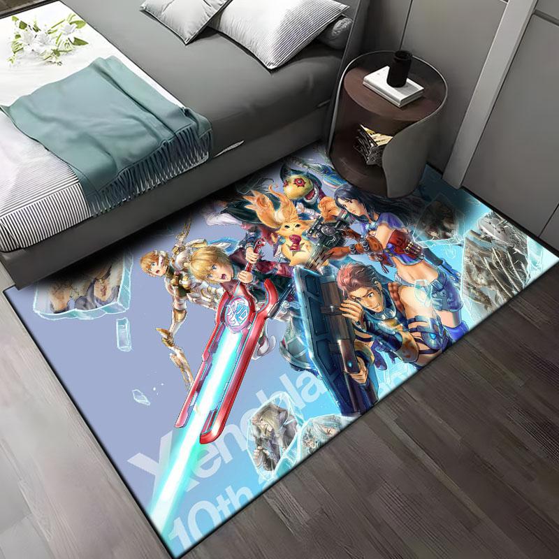 

15 Sizes game Xenoblade-Chronicles Pattern Rug for Living Room Area Carpet Bathroom Mat Creative Doormat Bedroom Mat Home Decor 60x90(23x35in)