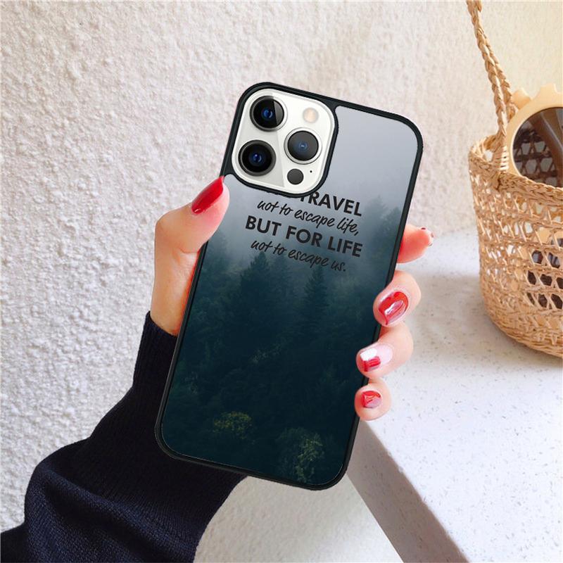 fog foggy mountains soft Phone Case Cover For iPhone 17 Air 16 15 14 12 13 Pro Max Plus coque Shell Fundas