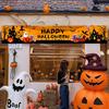 Halloween Pumpkin Banner: Outdoor Doorway Background and Wall Hanging for Festive Atmosphere.