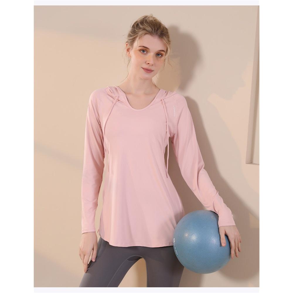 Yoga Clothes, Sports Tops, Women's Autumn And Winter Casual Loose Fit Slimming Hoodie, Long Sleeved Quick Drying Hooded Running And Fitness Sweatshirt