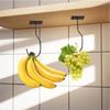Durable Iron Wall Hook Kitchen Storage Organizers Fruits Utensils Hanging Solution Rusts Resistant Space Saving Hanger