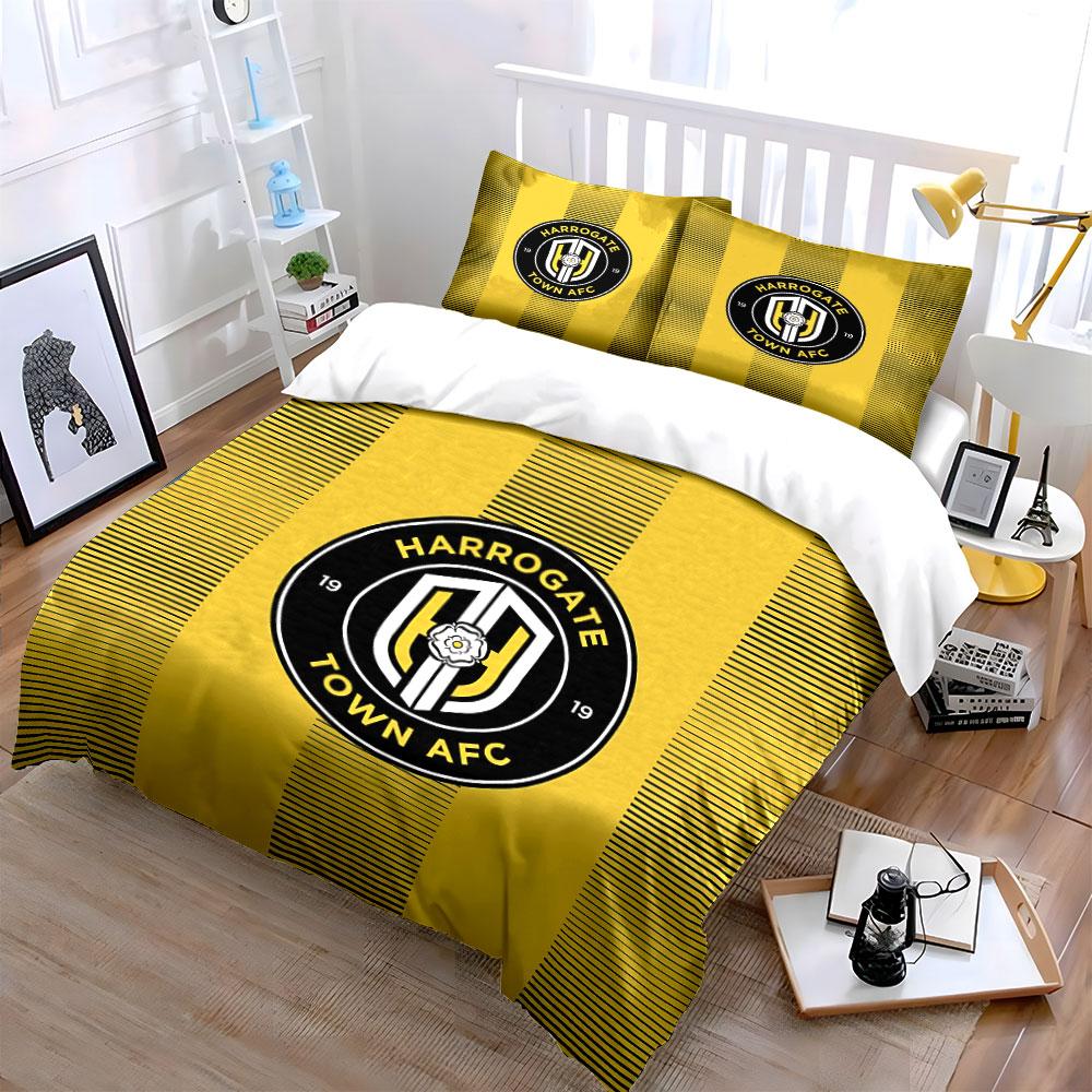 "Yellow Harrogate Town Set" Bedding Duvet Cover Set Duvet Cover Pillowcases  (1 * Duvet Cover 2 * Pillowcases, Without Duvet Insert)