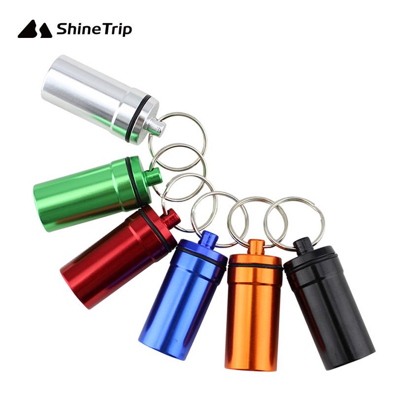 Portable Waterproof Aluminum Alloy Pill Box - Travel Size