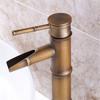 Hot and Cold Water Adjustable Washbasin Faucet Waterfall Antique Sink Faucet
