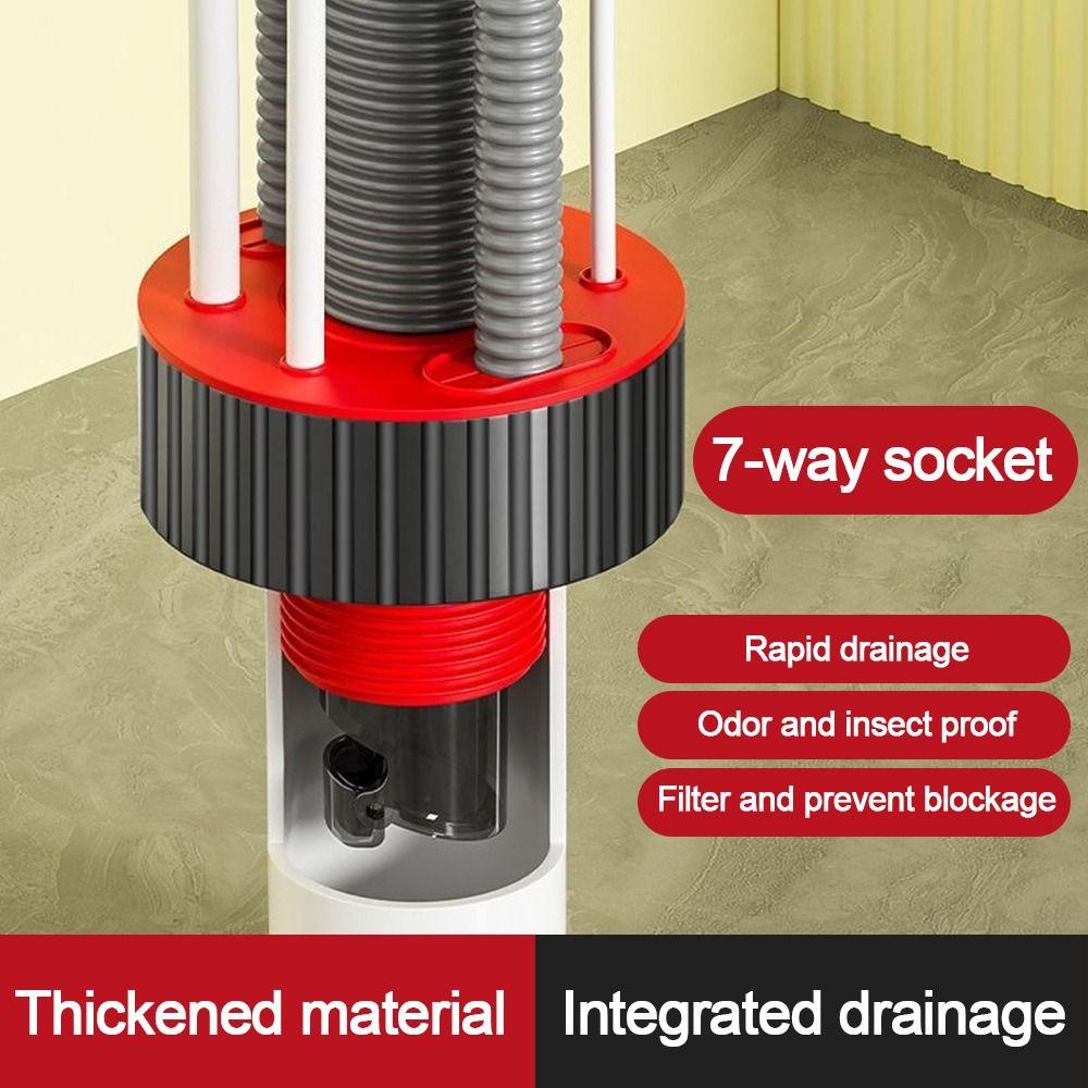 Anti Odor Kitchen Basin Sewer Branch Drainage Water Pipe Joint  Washing Machine Drainage Supplies