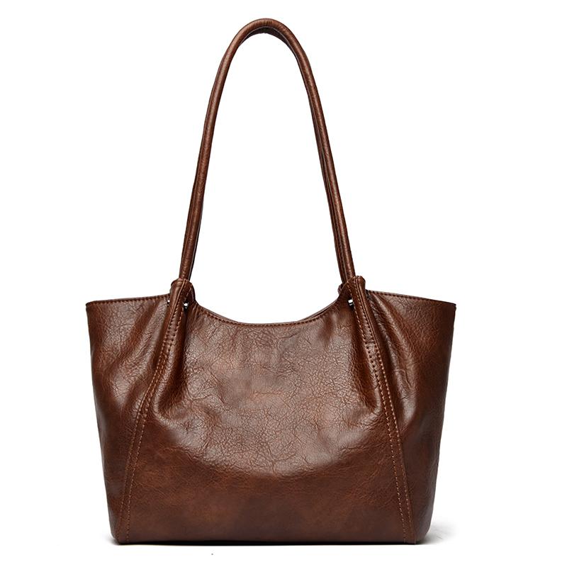 Genuine Brand Top Quality Soft Leather Shoulder Crossbody Bags for Women Designer Handbags Large Top-Handle Bags Casual Tote Sac