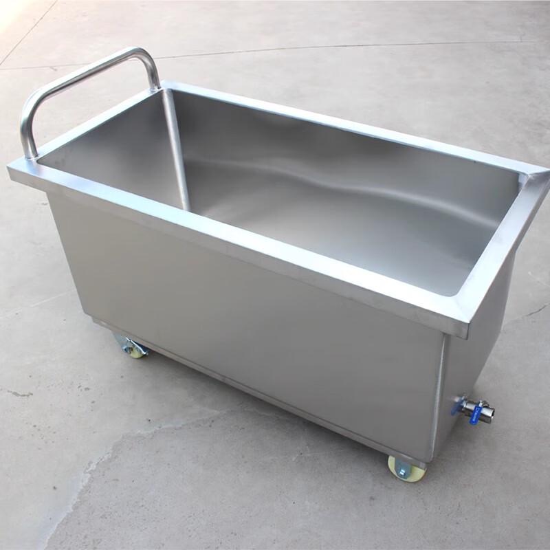 Передвижная раковина из нержавеющей стали L80*W50*D40 cm