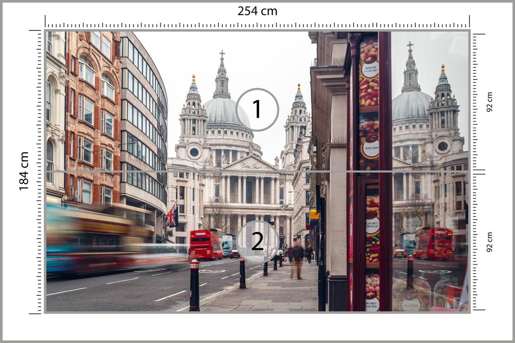 Photomural Cathedral In London Smooth Vinyl 254x184