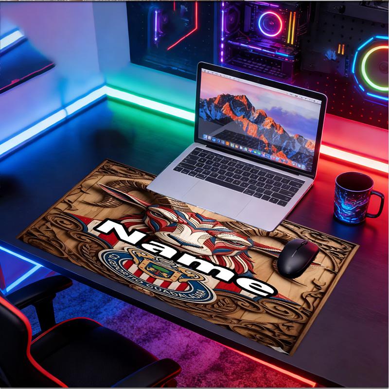 Kişiye Özel İsimli Club Deportivo Guadalajara Desenli Mouse Pad, Dizüstü Bilgisayar Masa Matı, Ev İçin Dekoratif Masa Matı Klavye Altlığı Hediye