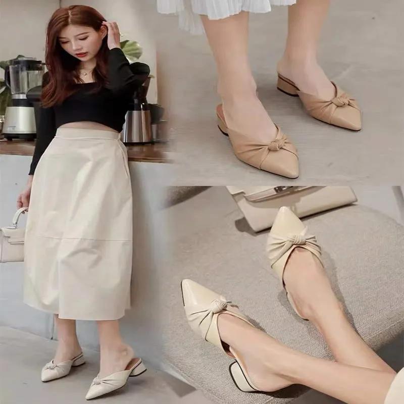 Женская обувь из мягкой кожи с острым носком — фото 5