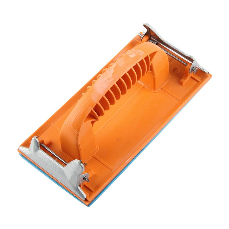 Hand   Sander Bracket Plastic Sandpaper Sheet Holder Manual Hand Sanding Block