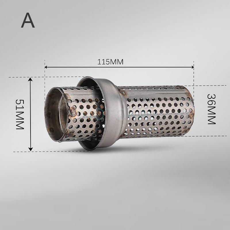 MOKALA SPEED Modified 51mm 60mm Muffler Honeycomb Catalyst Sound Eliminator Motorcycle Exhaust DB Killer 51mm DB Killer A