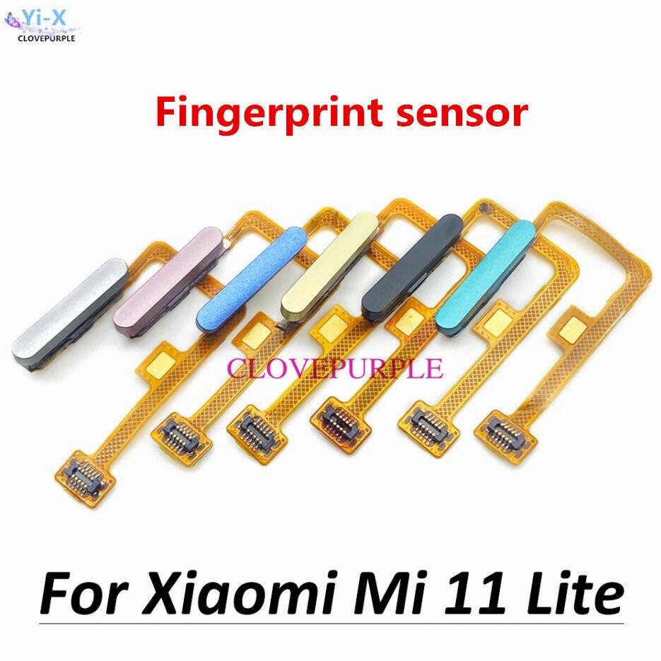 

1 шт. Сканер отпечатков пальцев для Xiaomi Mi 11 Mi11 Lite ID Главная кнопка Меню отпечатков пальцев Возврат ключа Датчик распознавания Гибкий кабель