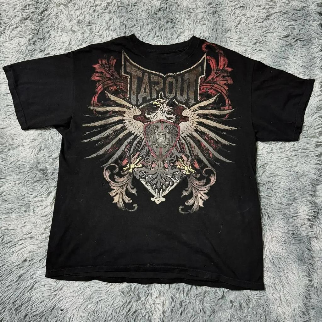 2026 2000s Spartan Red Tričko Pánské Dámské Street Americká Móda Retro Potisk Tričko Hip Hop Streetový Trend Pár Triček Y2K