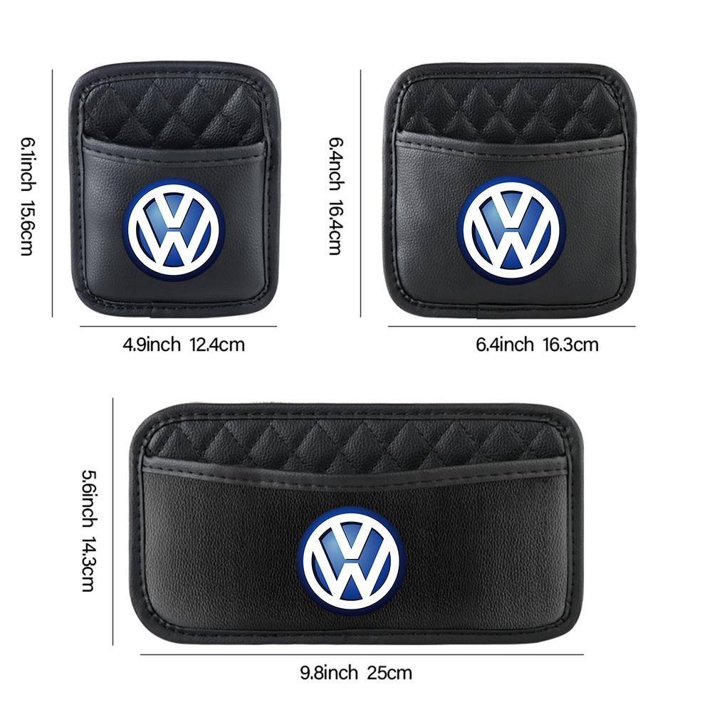 T281pcs Car Styling Storage Pocket Seat Back Side Door Organizer Bag Center Cover For VW RLINE Golf Passat B6 Volkswagen Jetta Bora