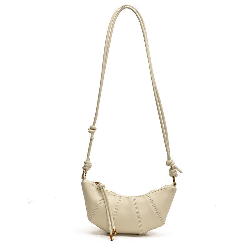 French Style Croissant Crossbody Bag Trendy Simple Design Versatile Casual Fashi Niche Persality Bag