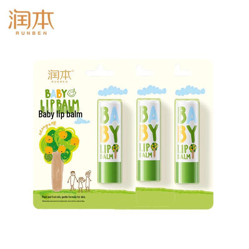 RUNBEN Baby Lip Balm 3-Pack