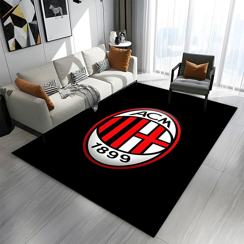 AC Milan Logo Emblem Design Patterned carpet a non slip rug suitable for all seasons and any setting, gift