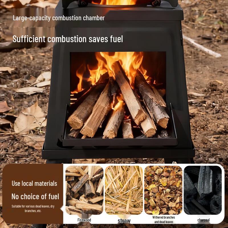 Wenzhiwu Portable Outdoor Folding Wood Burning Stove