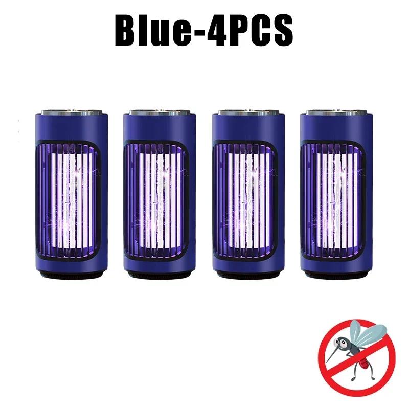 USB Rechargeable Portable Electric Mosquito Killer Lamp 360 Degree Indoor Insect Trap for Home Outdoor Travel Camping Use