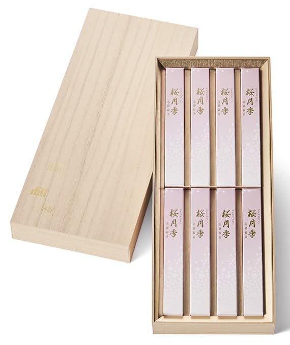 Gyokushodo Sakuratsuki Short 8-Box Set In Paulownia-Style Paper Box #6132