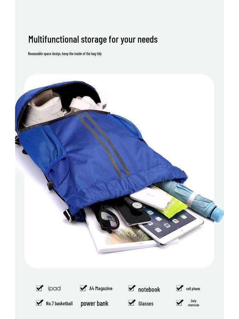 Waterproof Drawstring Bag for Wet/Dry Separation - Perfect for Swimming, Swimsuit Storage, and Basketball Gear for Men and Women
