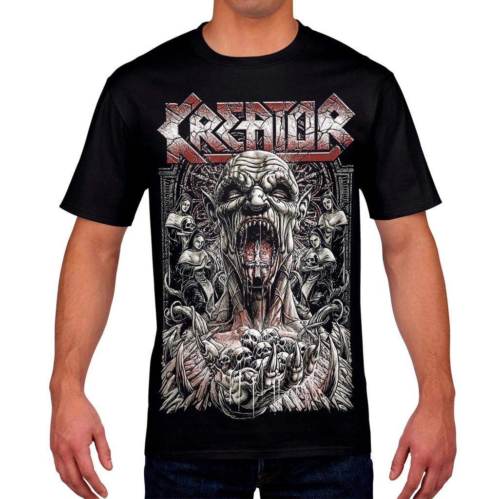 Kreator Black T-Shirt Killer of Jesus Thrash Metal Heavy Metal Summer Cotton Men Women Top Tee Streetwear Harajuku O-Neck HipHop