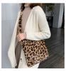 SCIONE Γυναικεία τσάντα ώμου Messenger Fashion Leopard Print Τριχωτή γυναικεία τσάντα